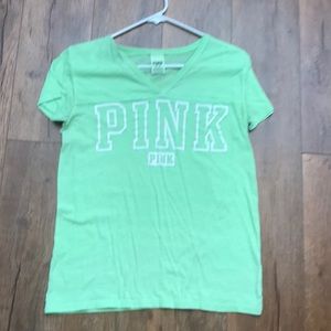 Victoria's Secret PINK green tee